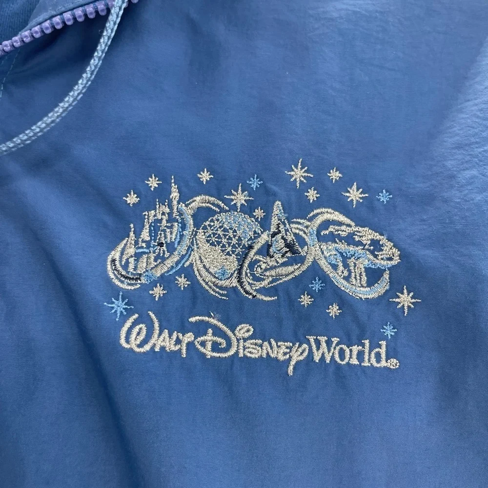 Unisex 90s vintage Walt Disney magical Mickey Mouse blue windbreaker small